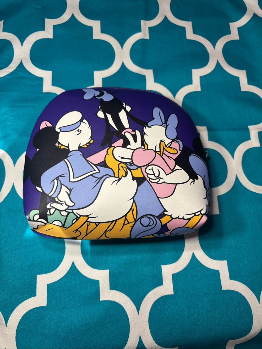 New Disney Purple Character Cosmetic Pouch Makeup Bag - Picture 2 of 6